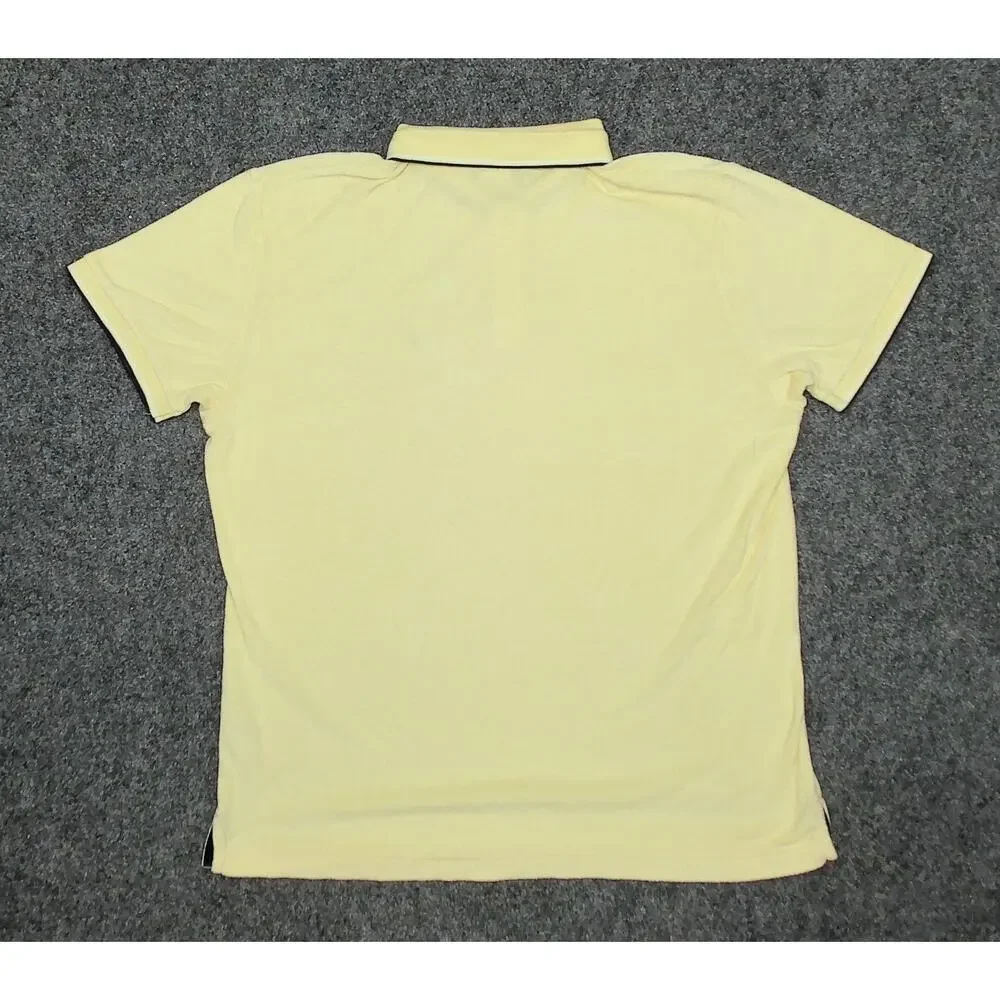 UNIQLO x Michael Bastian Pastel Yellow French Terry Polo Shirt Mens XL